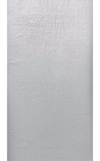 duni Zilver tafellaken/tafelkleed 138 x 220 cm herbruikbaar