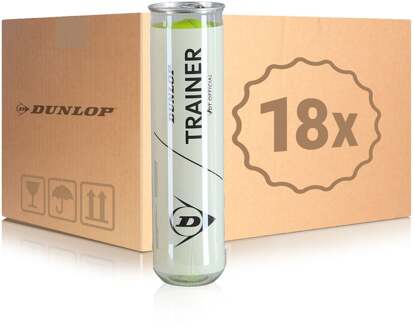 Dunlop 18x verpakking 4 stuks Dunlop Trainer VDT geel - nosize