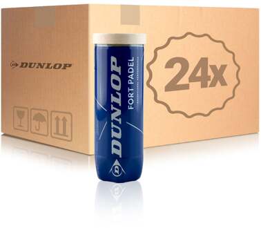 Dunlop 24x verpakking  3 stuks Fort Padel geel - nosize