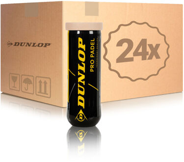 Dunlop 24x verpakking  3 stuks geel - nosize