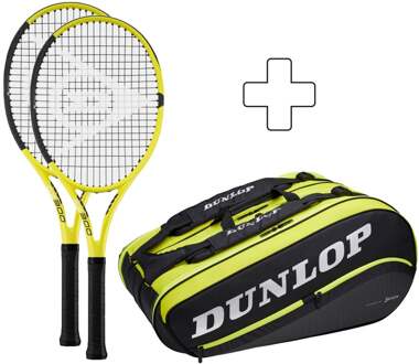 Dunlop 2x SX 300 Plus Tennistas zwart - 1,2,3,4