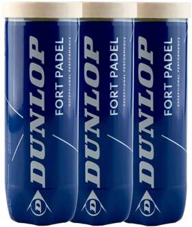 Dunlop 3x verpakking 3 stuks Fort Padel geel - nosize