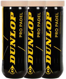 Dunlop 3x verpakking 3 stuks geel - nosize