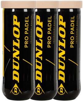 Dunlop 3x verpakking 3 stuks Pro geel - nosize