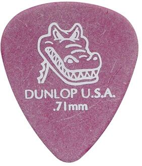 Dunlop 417-R-71 0.71 mm. plectra 0.71 mm. plectra, paars, 72-pack