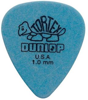 Dunlop 418-P-100 1.00 mm. plectra 1.00 mm. plectra, blauw, 12-pack