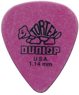 Dunlop 418-P-114 1.14 mm. plectra 1.14 mm. plectra, paars, 12-pack