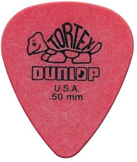 Dunlop 418-P-50 0.50 mm. plectra 0.50 mm. plectra, rood, 12-pack