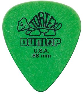 Dunlop 418-P-88 0.88 mm. plectra 0.88 mm. plectra, groen, 12-pack