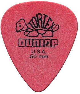 Dunlop 418-R-50 0.50 mm. plectra 0.50 mm. plectra, rood, 72-pack