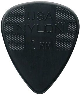 Dunlop 44-P-100 1.00 mm. plectra 1.00 mm. plectra, zwart, 12-pack