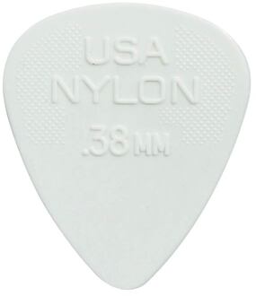 Dunlop 44-P-38 0.38 mm. plectra 0.38 mm. plectra, nylon, wit, 12-pack