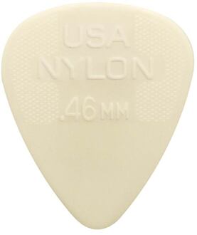 Dunlop 44-P-46 0.46 mm. plectra 0.46 mm. plectra, nylon, creme, 12-pack