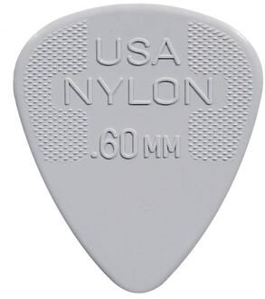 Dunlop 44-P-60 0.60 mm. plectra 0.60 mm. plectra, nylon, lichtgrijs, 12-pack