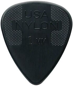 Dunlop 44-R-100 1.00 mm. plectra 1.00 mm. plectra, nylon, zwart, 72-pack