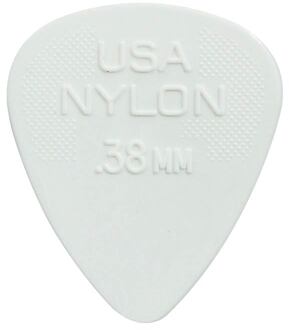 Dunlop 44-R-38 0.38 mm. plectra 0.38 mm. plectra, nylon, wit, 72-pack