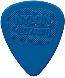 Dunlop 443-R-107 1.07 mm. plectra 1.07 mm. plectra, nylon, blauw, 72-pack