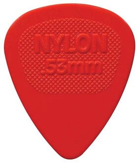 Dunlop 443-R-53 0.53 mm. plectra 0.53 mm. plectra, nylon, rood, 72-pack