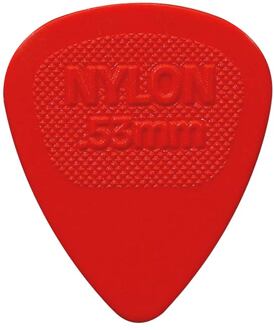 Dunlop 443-R-53 0.53 mm. plectra 0.53 mm. plectra, nylon, rood, 72-pack