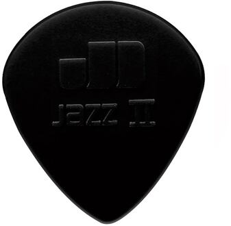 Dunlop 47-R-2S 1.18 mm. plectra 1.18 mm. plectra, stiffo nylon, zwart, medium scherpe punt, 24-pack