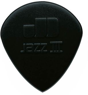 Dunlop 47-R-3S 1.38 mm. plectra 1.38 mm. plectra, stiffo nylon, zwart, scherpe punt, 24-pack