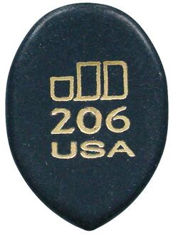 Dunlop 477-R-206 2.00 mm. plectra 2.00 mm. plectra, medium scherpe punt, 36-pack