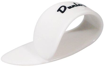 Dunlop 9003-R duimplectra duimplectra, groot, voor rechterduim, wit plastic, 12-pack