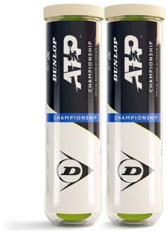 Dunlop ATP Championship Bi Pack 2x Verpakking 4 Stuks geel - nosize