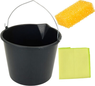 Dunlop Auto schoonmaken set - speciaal tegen insecten en vuil - speciale structuur - auto wassen set