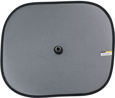 Dunlop Auto zonnescherm voor zijramen - set van 2 stuks - antraciet - kunststof - zuignappen