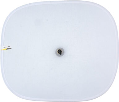 Dunlop Auto zonnescherm voor zijramen - set van 2 stuks - wit - kunststof - zuignappen