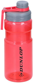 Dunlop Bidon - 1100 ml - transparant rood - sportfles