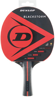 Dunlop Blackstorm Tafeltennis Batje rood - zwart - 1-SIZE