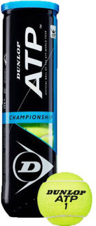 Dunlop Championship tennisballen (verpakking van 4) Geel - One size