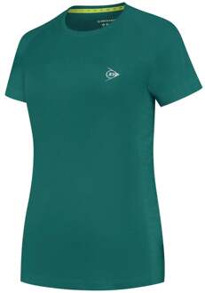 Dunlop Club Crew T-shirt Dames-Donkergroen - XS