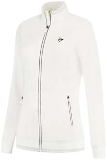 Dunlop Club Knitted Trainingsjack Dames-Wit - XS,S,L,XL,XXL