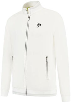 Dunlop Club Knitted Trainingsjack Heren-Wit - XS,S,XXL