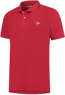 Dunlop Club Polo Heren-Rood - S,M,L,XL,XXL,3XL