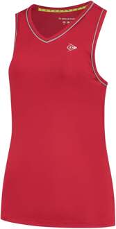 Dunlop Club Tanktop Dames-Rood - XS,S,M,L,XL,XXL