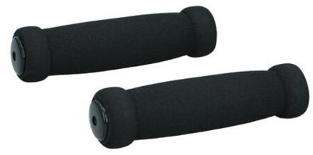 Dunlop Fiets handvatten - schuimrubber - zwart - 128x34 mm - universeel
