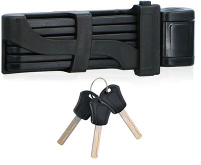Dunlop Fietsslot Frame - Scooterslot - Opvouwbaar Slot - Frameslot met 3 Sleutels Zwart