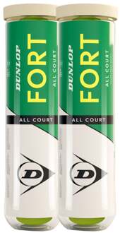 Dunlop Fort All Court 2x Verpakking 4 Stuks geel - nosize