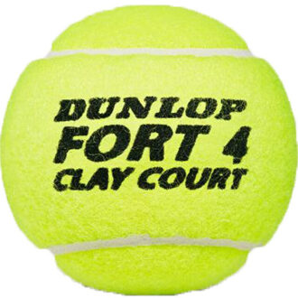 Dunlop Fort clay court tennisballen (set van 4) - maat One size Groen