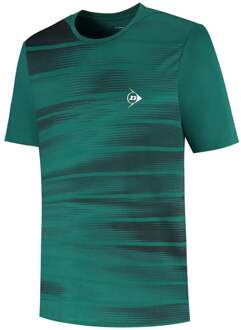Dunlop Game T-shirt Heren-Groen,Zwart - M