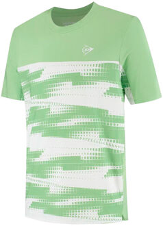 Dunlop Game T-shirt Heren-lichtgroen, wit - L