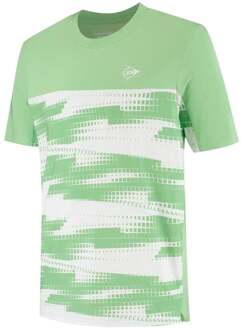 Dunlop Game T-shirt Heren-lichtgroen, wit - S,M,L,XL,XXL