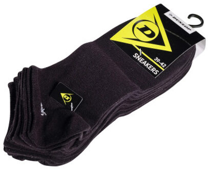 Dunlop Heren sneakersokken 5-pack Zwart - 39-42