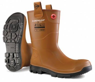 Dunlop LJ2HR42 Purofort Rigpro S5 | Bruin | Maat 48 - 8713197053316