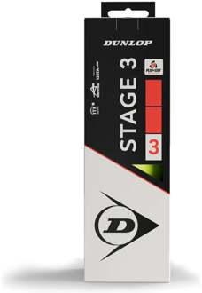 Dunlop Mini Tennis (Stage 3) Red Verpakking 3 Stuks geel - nosize