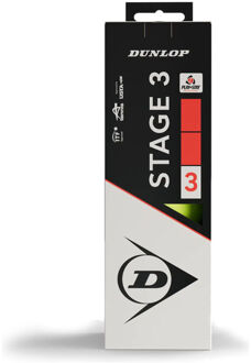 Dunlop Mini Tennis (Stage 3) Red Verpakking 3 Stuks geel - nosize